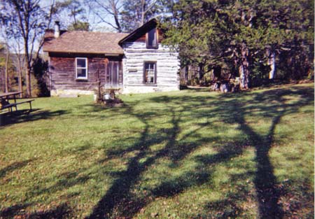 Elif Arneson's log house
